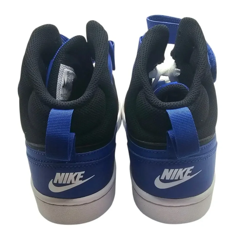 Nike Youth Black & Game Royal Blue Court Borough Mid 2 Sneakers